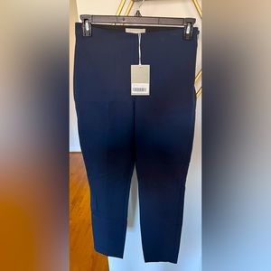 NWT Everlane the work pant — side zip, stretch cotton, navy size 6